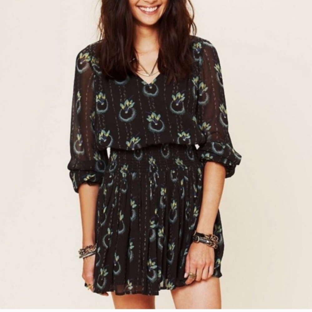 Free People Wild Horses Long Sleeves Dress size XS